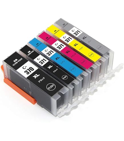 Amazon.co.jp: 【フクタマ】 BCI-371XL+370XL/6MP 6色セット Canon